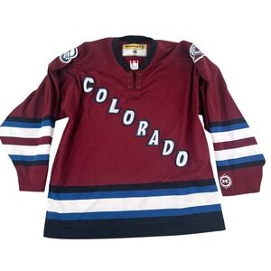 Vintage KOHO Colorado Avalanche Alternate Hockey Jersey Diagonal Wordmark L